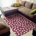 Japanese Origami Crane Pattern Print Floor Mat