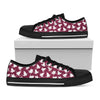 Japanese Origami Crane Pattern Print Black Low Top Shoes