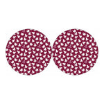 Japanese Origami Crane Pattern Print Car Coasters