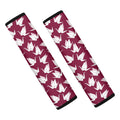 Japanese Origami Crane Pattern Print Car Seat Belt Covers
