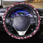 Japanese Origami Crane Pattern Print Car Steering Wheel Cover