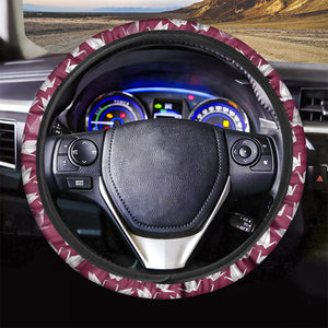 Japanese Origami Crane Pattern Print Car Steering Wheel Cover