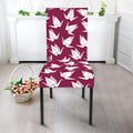 Japanese Origami Crane Pattern Print Dining Chair Slipcover