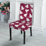Japanese Origami Crane Pattern Print Dining Chair Slipcover