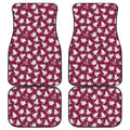 Japanese Origami Crane Pattern Print Front and Back Car Floor Mats