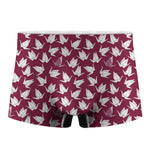 Japanese Origami Crane Pattern Print Men's Boxer Briefs