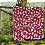 Japanese Origami Crane Pattern Print Quilt