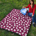 Japanese Origami Crane Pattern Print Quilt