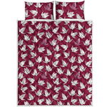 Japanese Origami Crane Pattern Print Quilt Bed Set