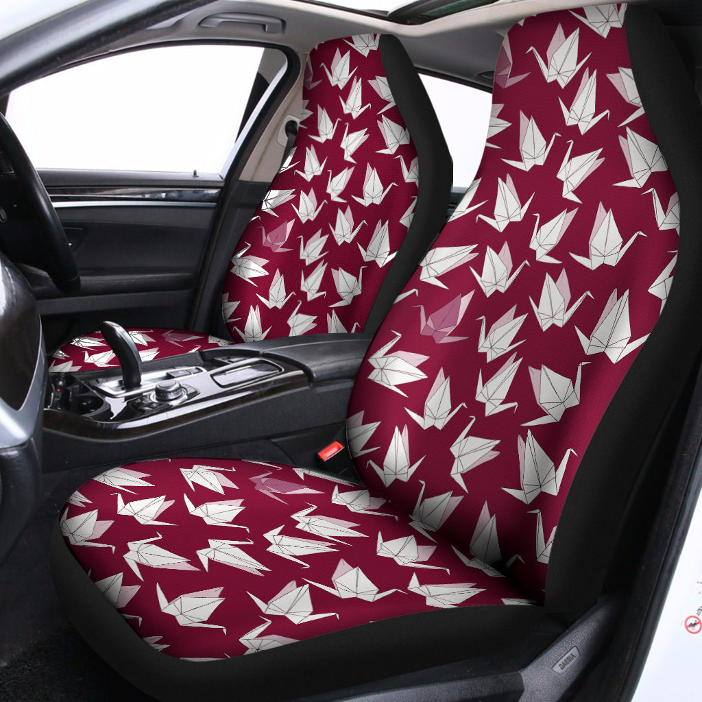 Japanese Origami Crane Pattern Print Universal Fit Car Seat Covers