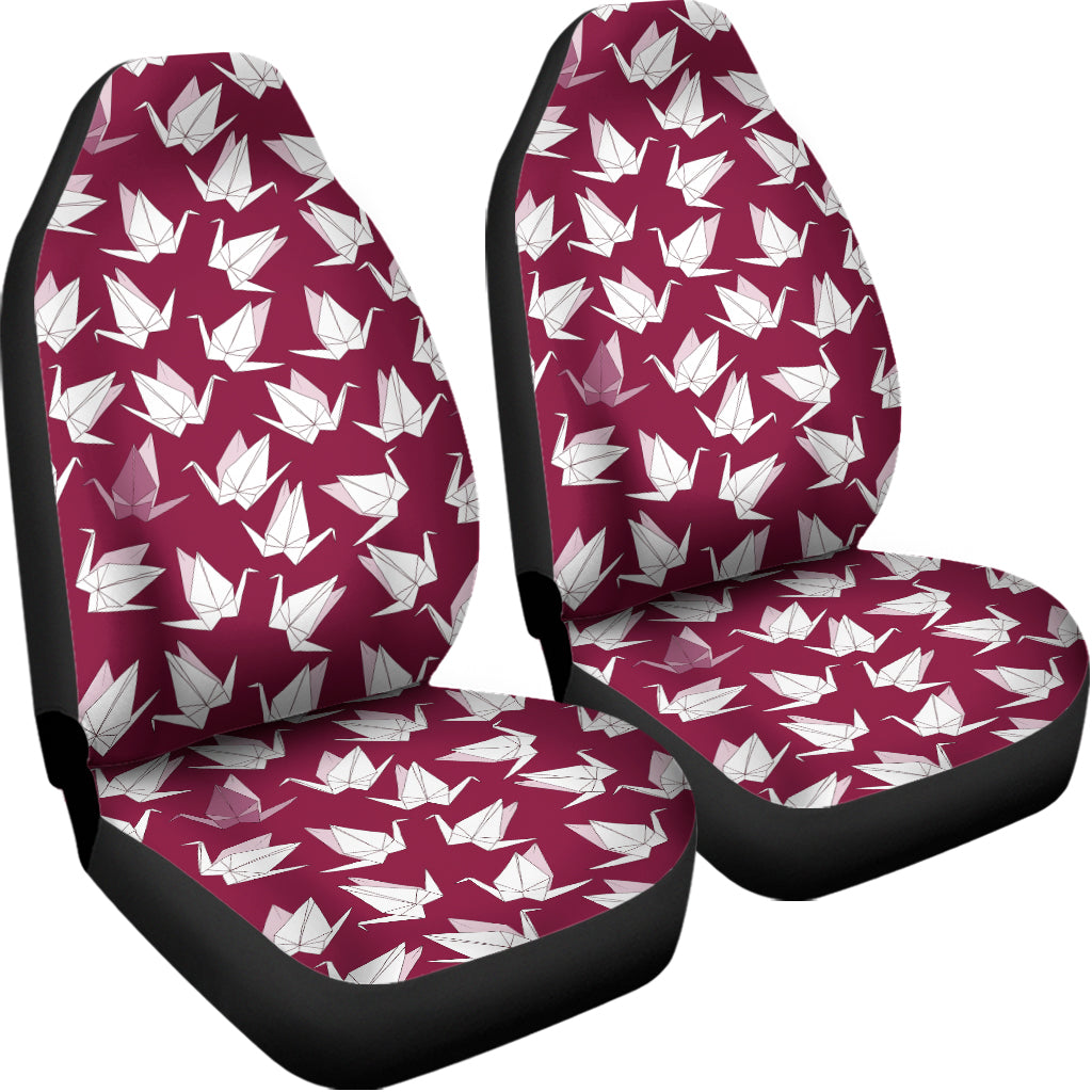 Japanese Origami Crane Pattern Print Universal Fit Car Seat Covers