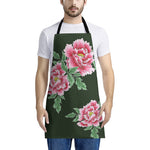 Japanese Peony Print Apron