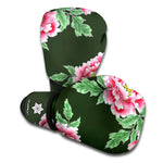 Japanese Peony Print Boxing Gloves