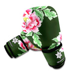 Japanese Peony Print Boxing Gloves