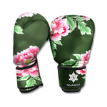 Japanese Peony Print Boxing Gloves