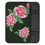 Japanese Peony Print Car Center Console Cover