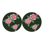 Japanese Peony Print Car Coasters