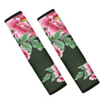 Japanese Peony Print Car Seat Belt Covers