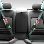 Japanese Peony Print Car Seat Belt Covers
