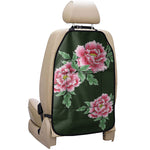 Japanese Peony Print Car Seat Organizers