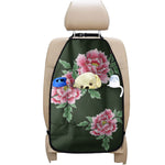 Japanese Peony Print Car Seat Organizers