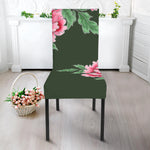 Japanese Peony Print Dining Chair Slipcover