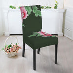 Japanese Peony Print Dining Chair Slipcover