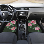 Japanese Peony Print Front Car Floor Mats