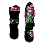 Japanese Peony Print Muay Thai Shin Guard