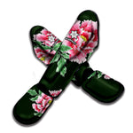 Japanese Peony Print Muay Thai Shin Guard