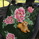 Japanese Peony Print Pet Car Back Seat Cover
