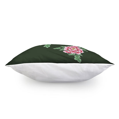 Japanese Peony Print Pillow Cover