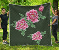 Japanese Peony Print Quilt