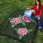 Japanese Peony Print Quilt