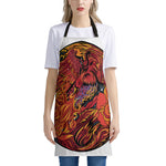 Japanese Phoenix Print Apron