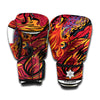 Japanese Phoenix Print Boxing Gloves
