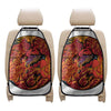 Japanese Phoenix Print Car Seat Organizers