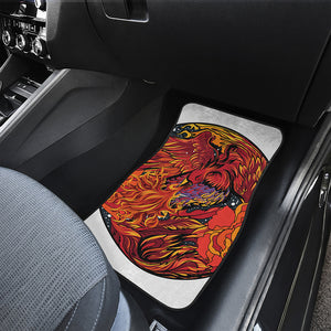 Japanese Phoenix Print Front Car Floor Mats