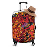 Japanese Phoenix Print Luggage Cover