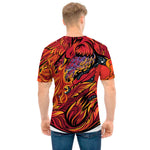 Japanese Phoenix Print Men's T-Shirt