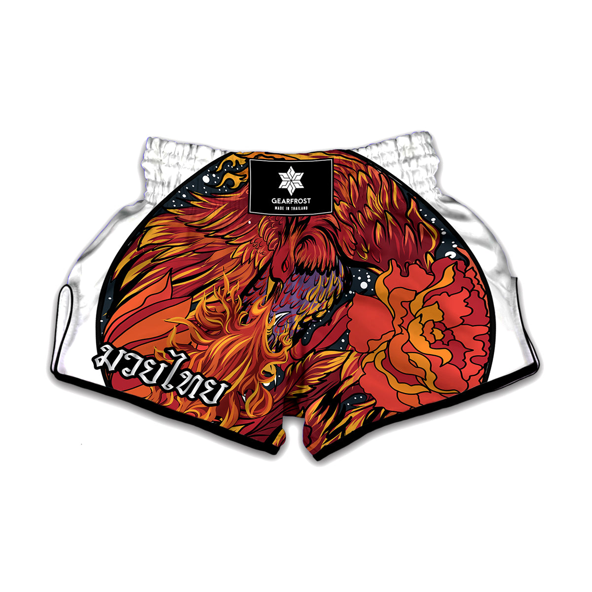 Japanese Phoenix Print Muay Thai Boxing Shorts