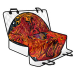 Japanese Phoenix Print Pet Car Back Seat Cover