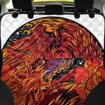 Japanese Phoenix Print Pet Car Back Seat Cover