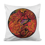 Japanese Phoenix Print Pillow Cover
