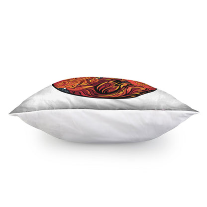 Japanese Phoenix Print Pillow Cover