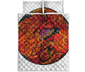 Japanese Phoenix Print Quilt Bed Set