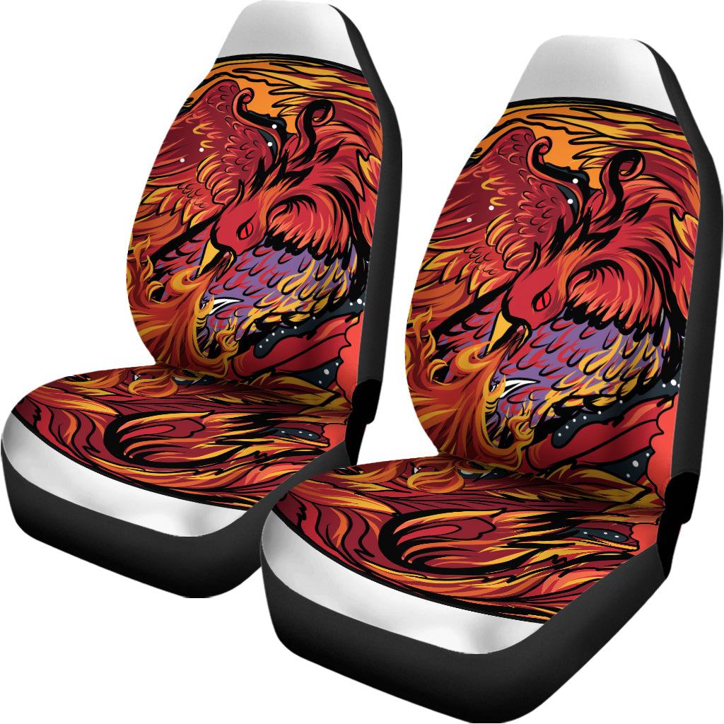 Japanese Phoenix Print Universal Fit Car Seat Covers