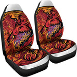 Japanese Phoenix Print Universal Fit Car Seat Covers