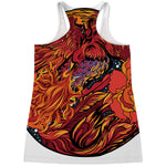 Japanese Phoenix Print Women's Racerback Tank Top