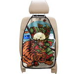 Japanese Samurai And Tiger Print Car Seat Organizers